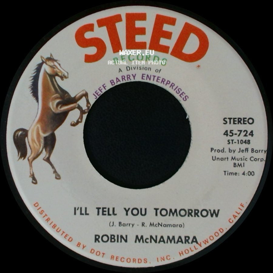 Robin Mcnamara - Lay A Little Lovin' On Me / I'll Tell You Tomorrow side B