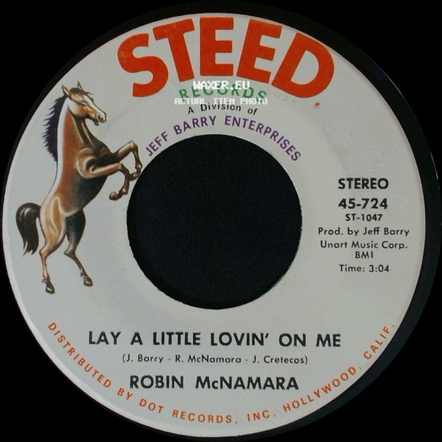Robin Mcnamara - I'll Tell You Tomorrow / Lay A Little Lovin' On Me side B