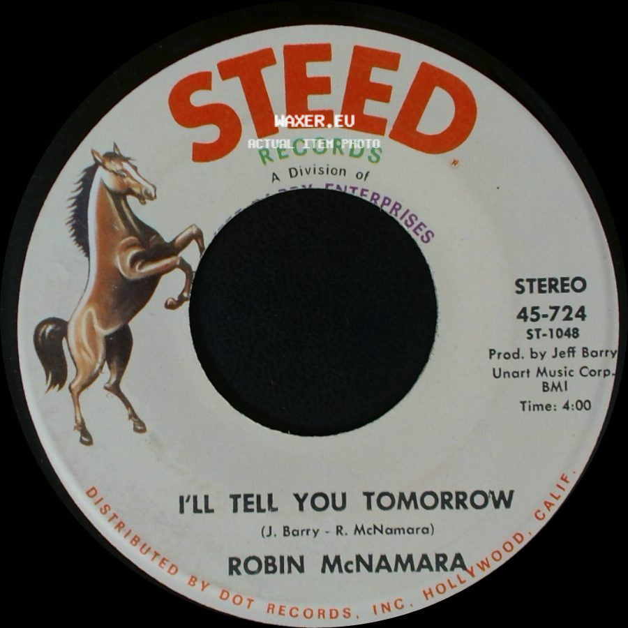 Robin Mcnamara - Lay A Little Lovin' On Me / I'll Tell You Tomorrow side B