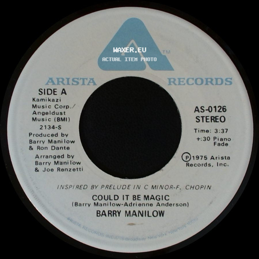 Barry Manilow - Could It Be Magic / I Am Your Child side A