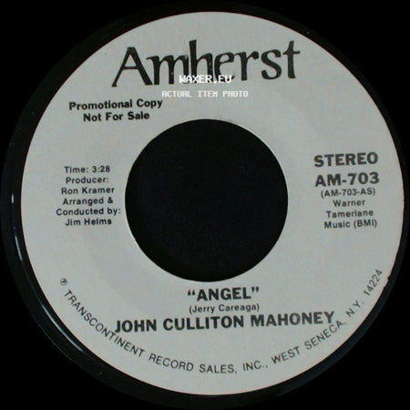 John Culliton Mahoney - Angel / Angel side A