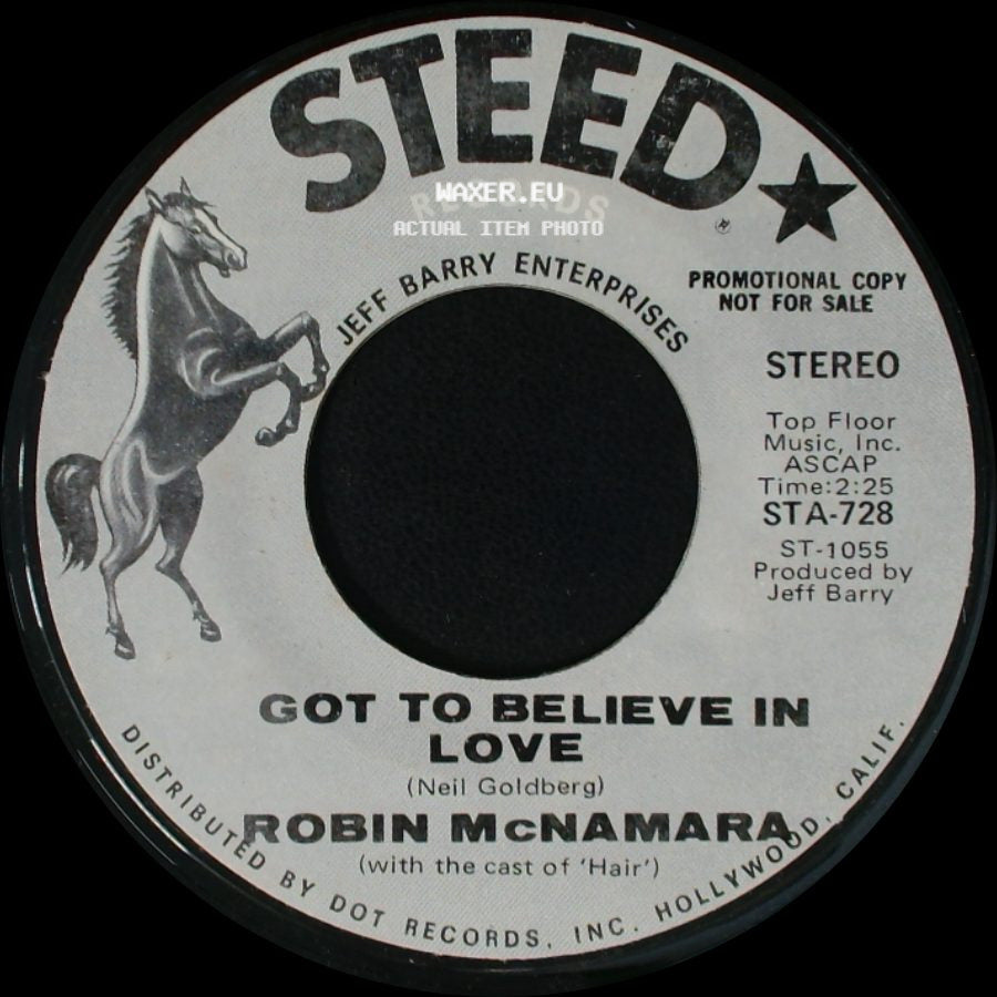 Robin Mcnamara / Robin Mcnamara (With The Cast Of 'hair') - Aren't You Thinking Of Me / Got To Believe In Love side B