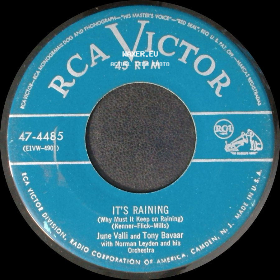 Tony Bavaar And June Valli With Norman Leyden And His Orchestra / June Valli And Tony Bavaar - What You Don't Know Of Love (Could Fill The Deep Blue Sea) / It's Raining (Why Must It Keep On Raining) side B