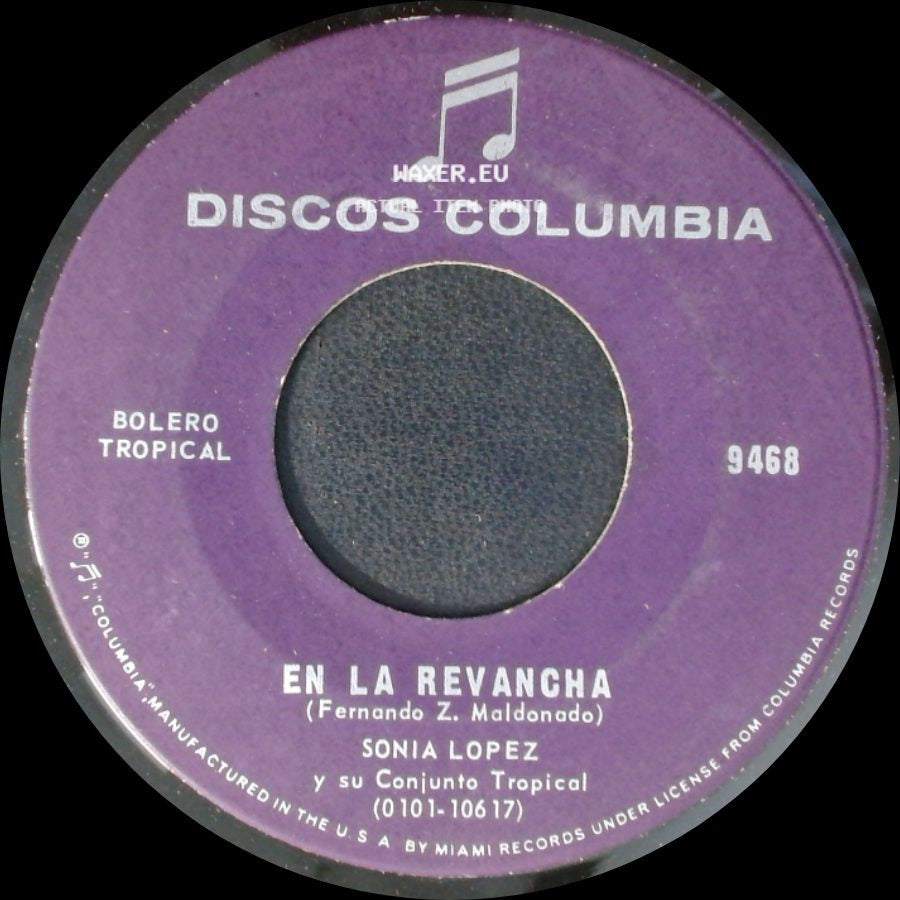 Sonia Lopez Y Su Conjunto Tropical - Damelo, Damelo / En La Revancha side B