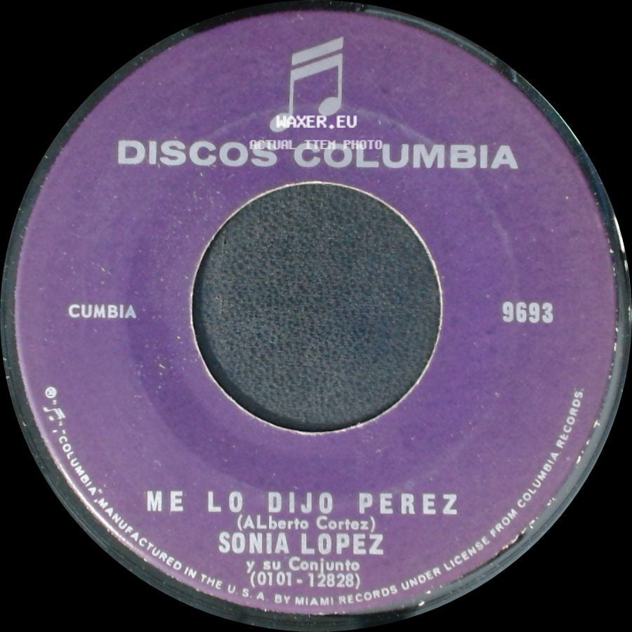 Sonia Lopez - Me Lo Dijo Perez / La Camisa Floria side A
