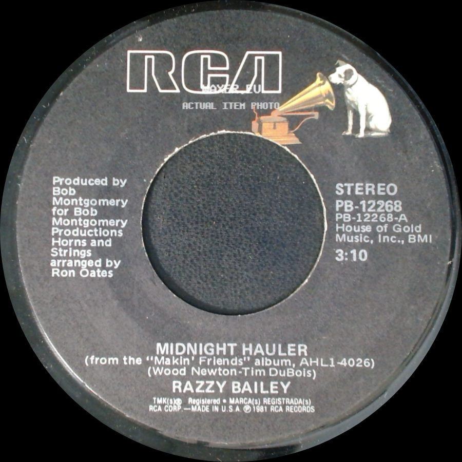 Razzy Bailey - Scratch My Back (And Whisper In My Ear) / Midnight Hauler side B