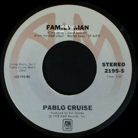 Pablo Cruise - Family Man / I Want You Tonight side A