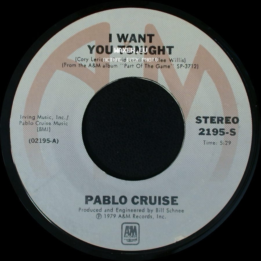 Pablo Cruise - Family Man / I Want You Tonight side B
