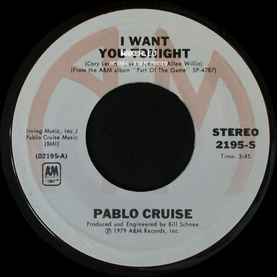 Pablo Cruise - Family Man / I Want You Tonight side B