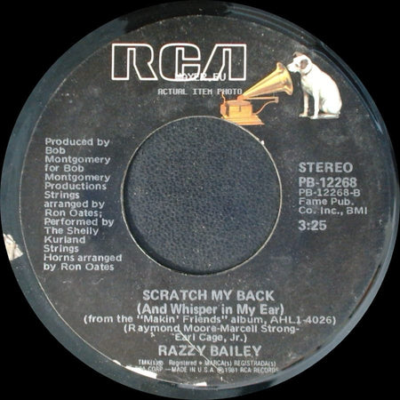 Razzy Bailey - Midnight Hauler / Scratch My Back (And Whisper In My Ear) side B