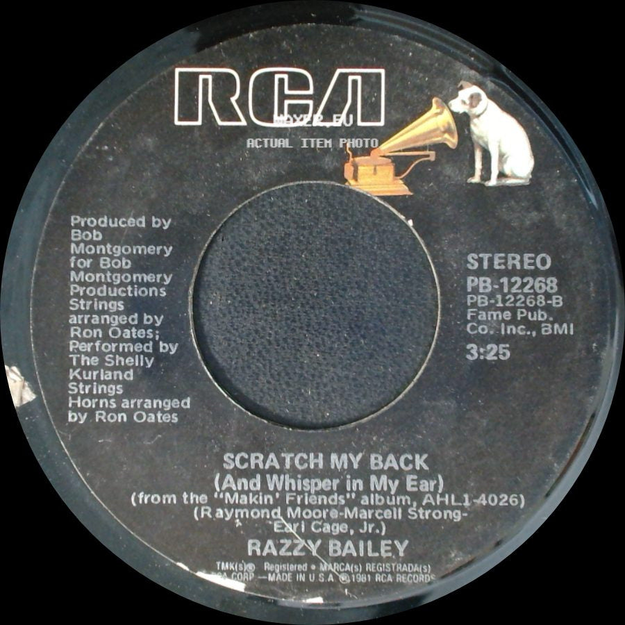 Razzy Bailey - Midnight Hauler / Scratch My Back (And Whisper In My Ear) side B