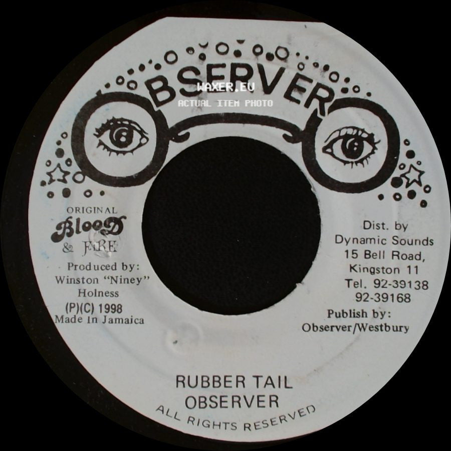 Dennis Gee Wheez / Observer - A Nuh So It Go / Rubber Tail side B
