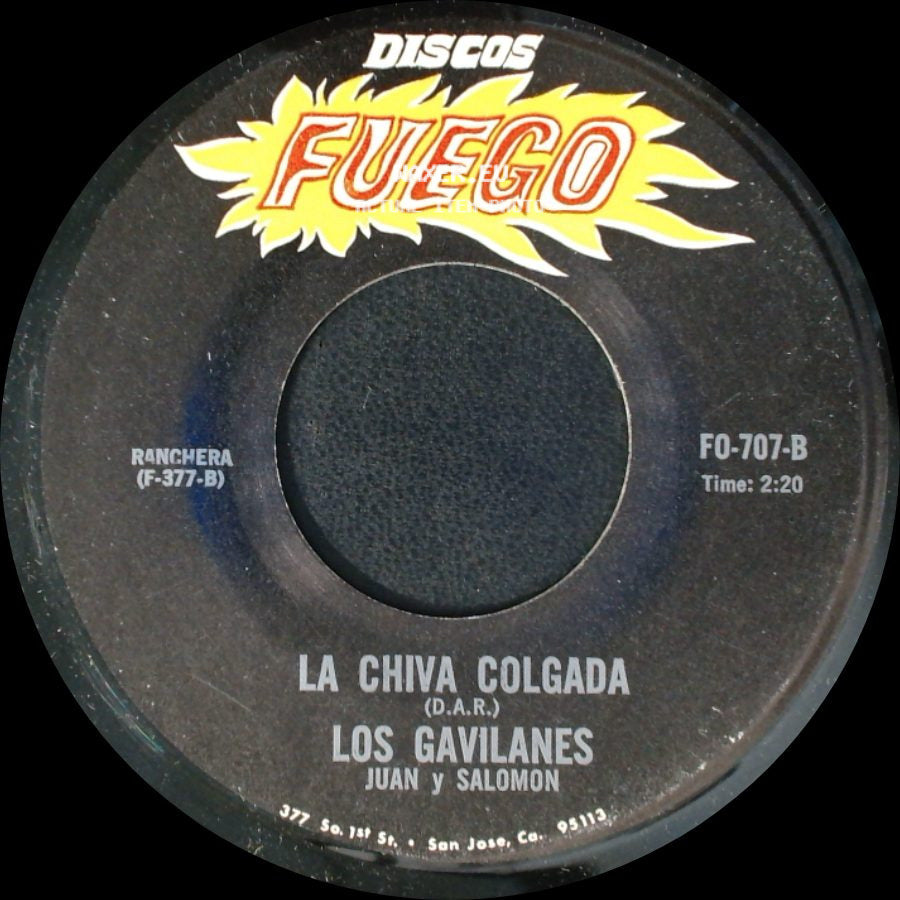 Los Gavilanes - La Historia De Los Pobres / La Chiva Colgada side B
