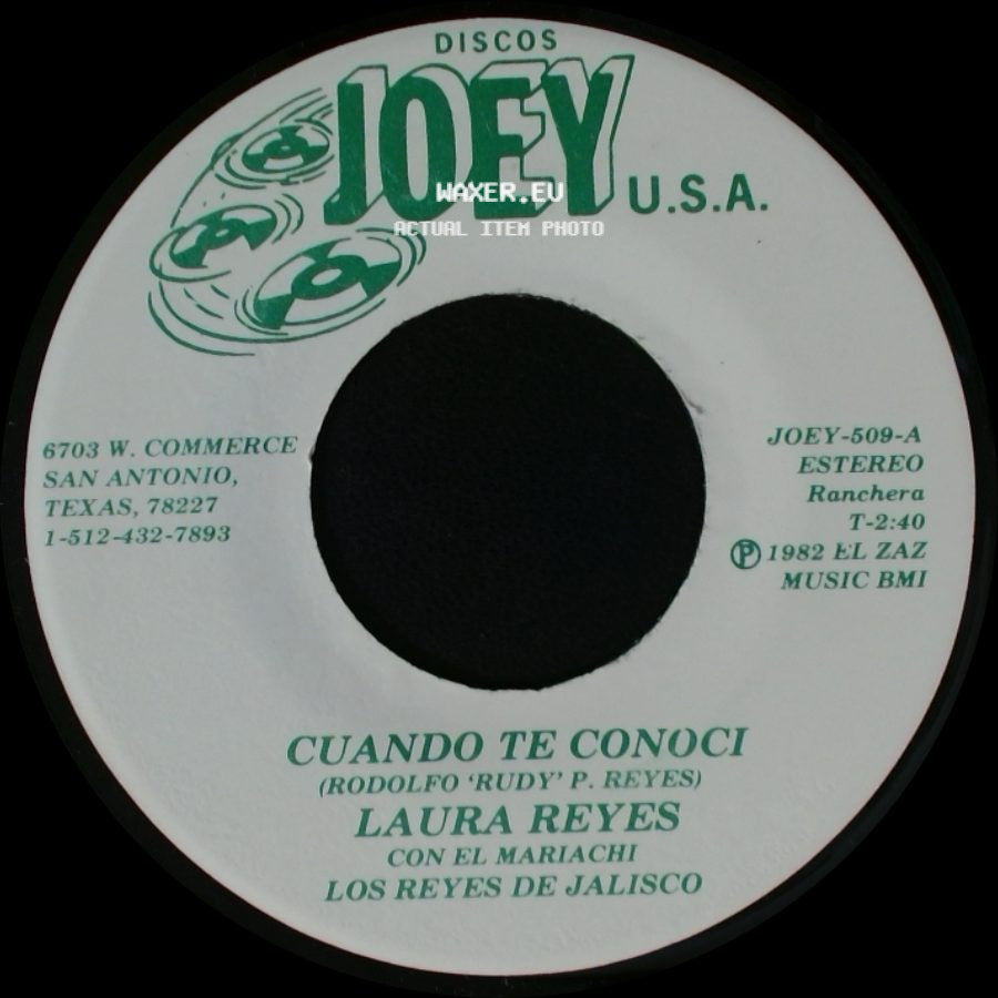 Laura Reyes / Laura Reyes Con El Mariachi Los Reyes De Jalisco - San Antonio Querido / Cuando Te Conoci side B