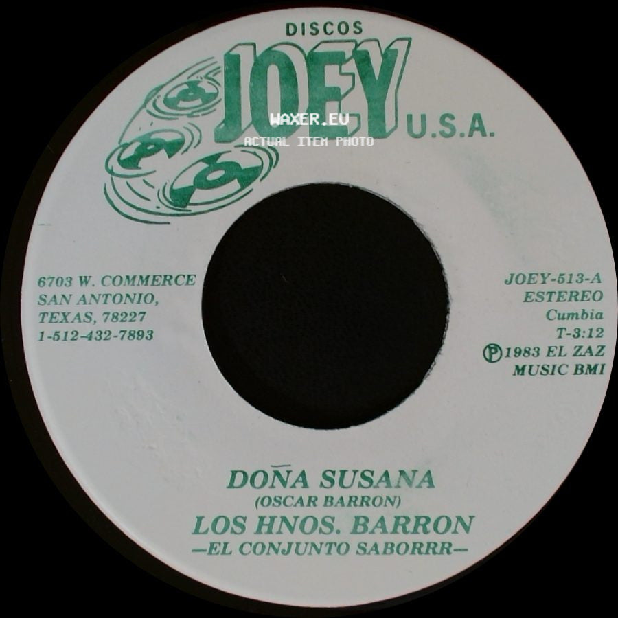 Los Hnos. Barron -El Conjunto Saborrr- / Los Hnos. Barron - Doña Susana / Imploracion side A