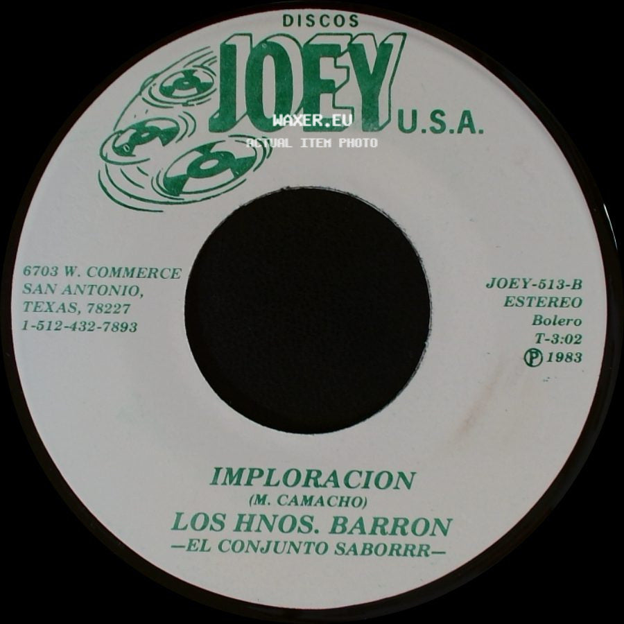 Los Hnos. Barron / Los Hnos. Barron - El Conjunto Saborrr - Doña Susana / Imploracion side B