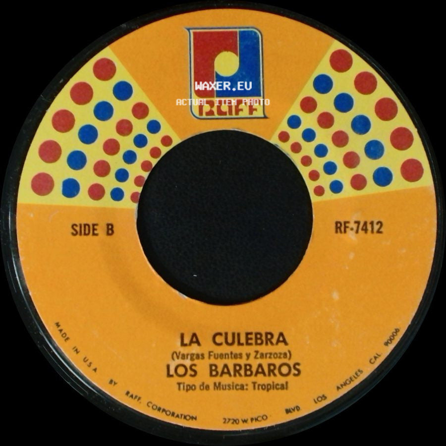 Los Barbaros - El Hombre Aparecido / La Culebra side B