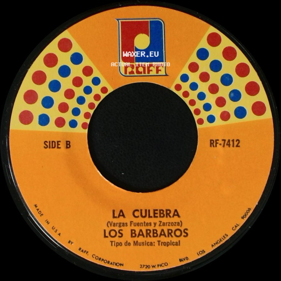 Los Barbaros - El Hombre Aparecido / La Culebra side B