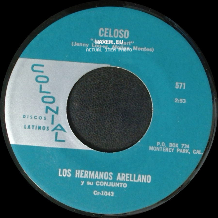 Los Hermanos Arellano Y Su Conjunto - Si No Me Vas A Querer / Celoso "Jealous Heart" (Jenny Lou-M. Molina Montes) side B