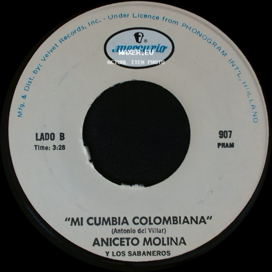 Aniceto Molina Y Los Sabaneros - A Punta De Copa / Mi Cumbia Colombiana side B
