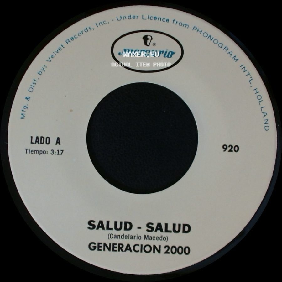 Generacion 2000 - Salud - Salud / Mi Piquito De Oro side A