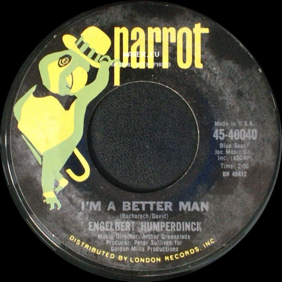 Engelbert Humperdinck - Cafe (Cosa Hai Messo Nel Caffe) / I'm A Better Man side B
