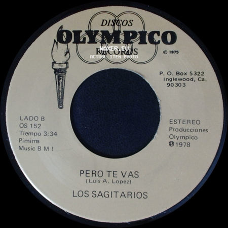 Los Sagitarios - Brindis Navideño / Pero Te Vas side B