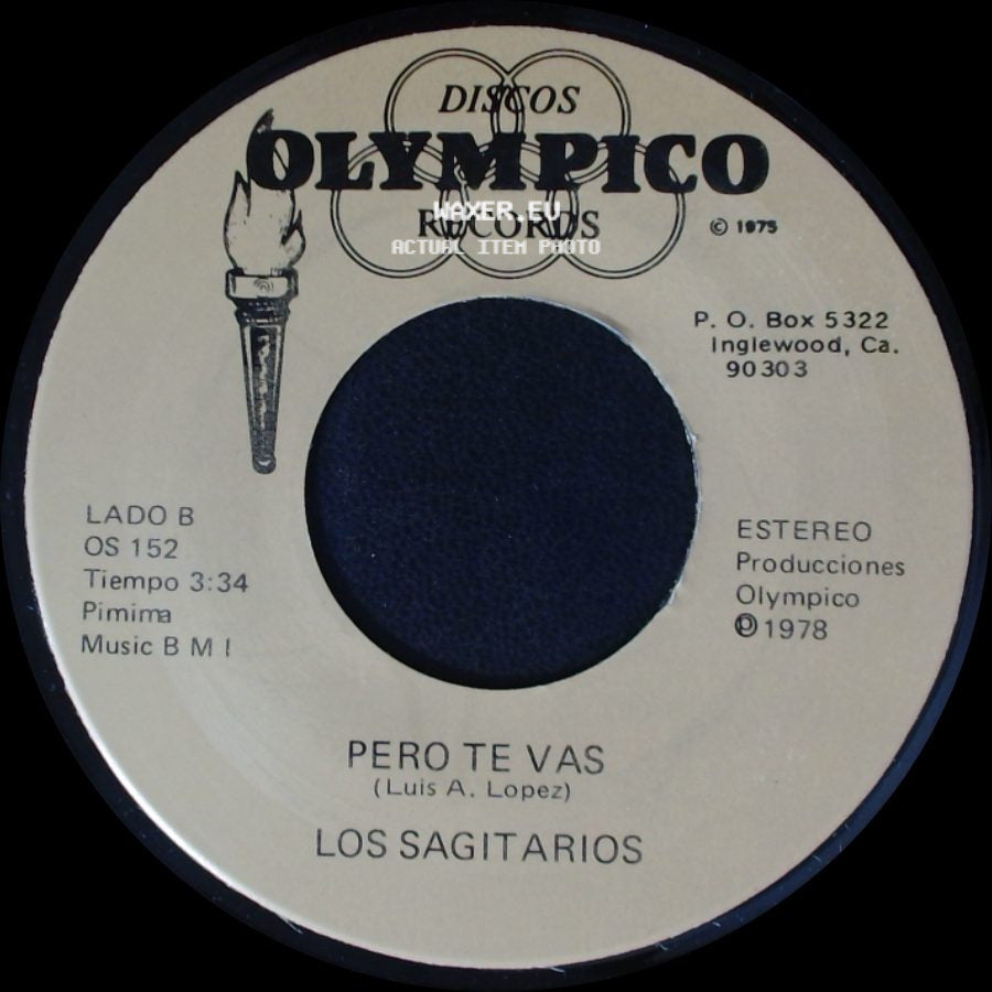Los Sagitarios - Brindis Navideño / Pero Te Vas side B