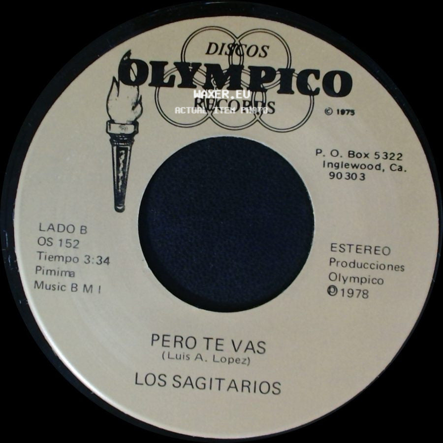 Los Sagitarios - Brindis Navideño / Pero Te Vas side B