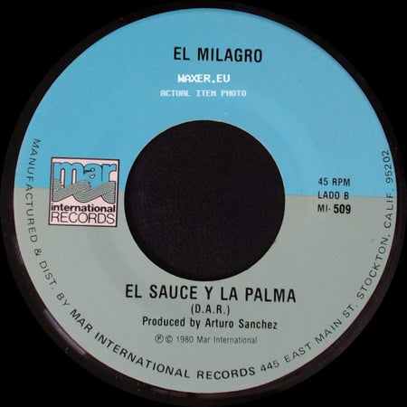 El Milagro - Por Un Agujerito / El Sauce Y La Palma side B