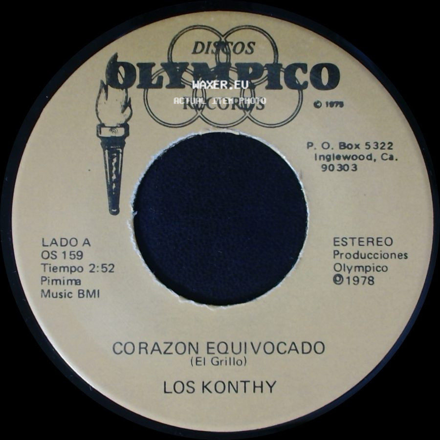 Los Konthy - Corazon Equivocado (El Grillo) / Paloma Querida side A