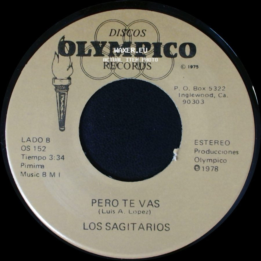 Los Sagitarios - Brindis Navideño / Pero Te Vas side B