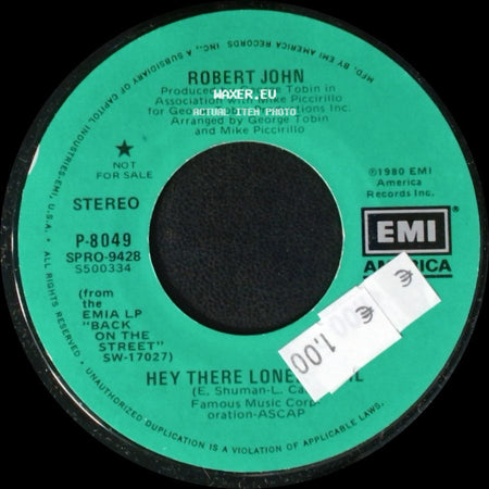 Robert John - Hey There Lonely Girl / Hey There Lonely Girl side B