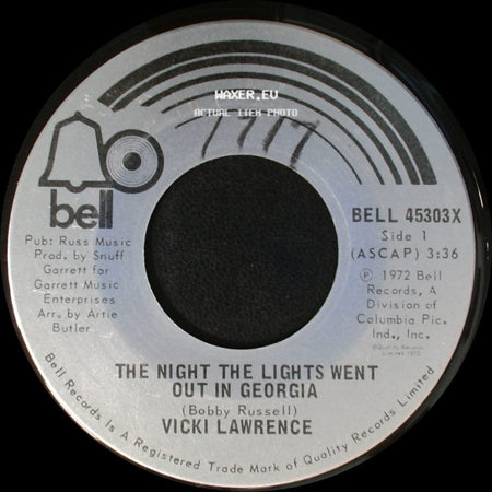 Vicki Lawrence - The Night The Lights Went Out In Georgia / Dime A Dance side A