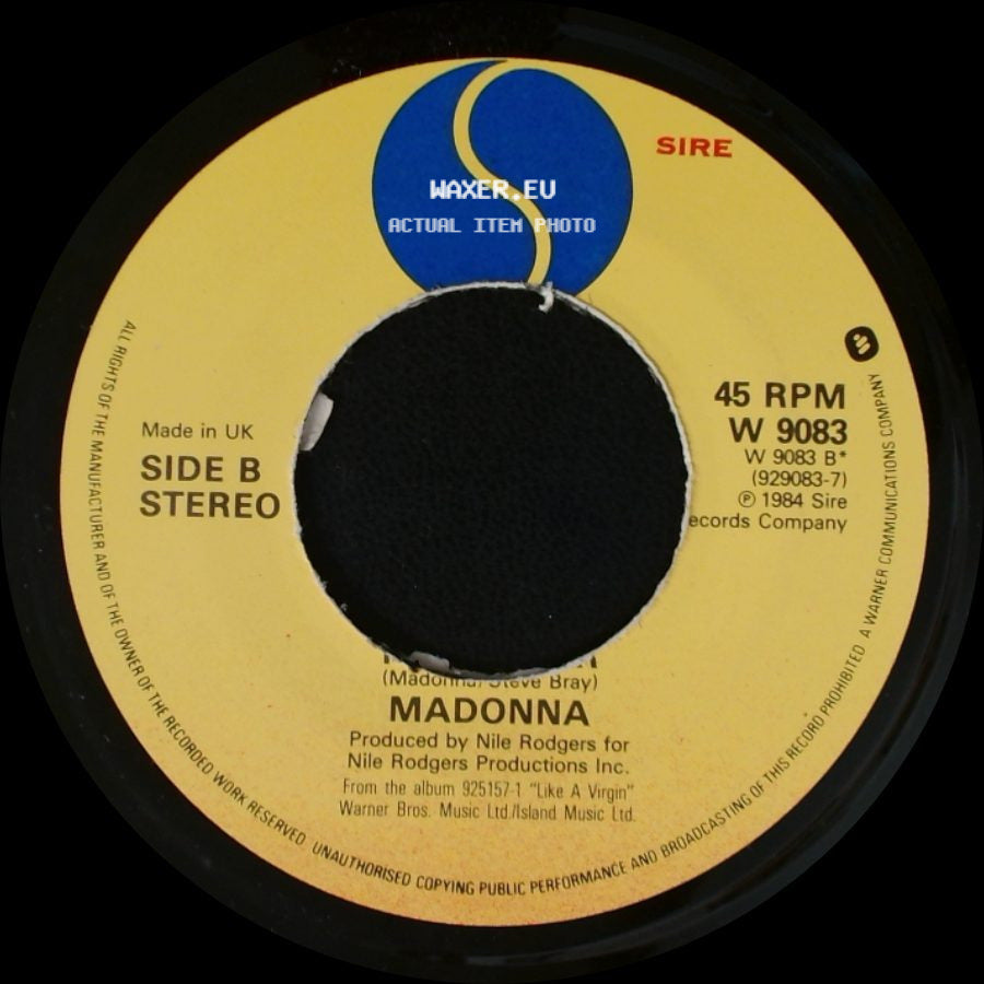 Madonna - Material Girl / Unknown Title B side B