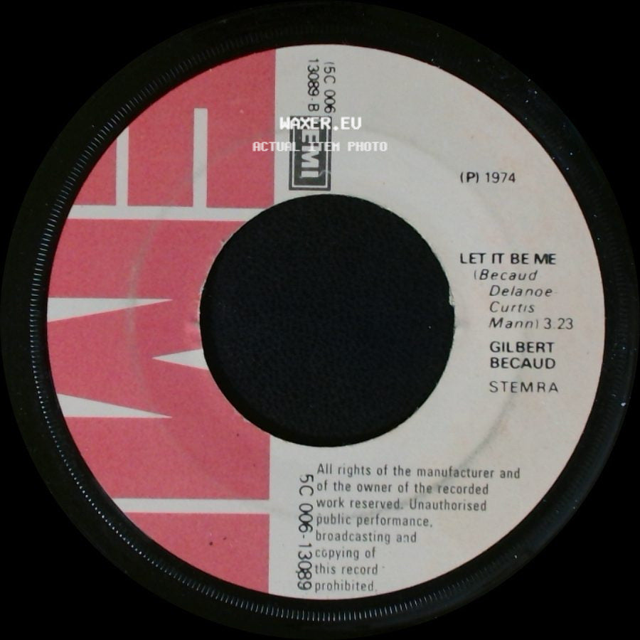Gilbert Becaud - Let It Be Me / A Little Love And Understanding side A