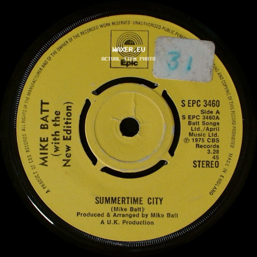 Mike Batt (With The New Edition) / Mike Batt - Summertime City / Children Of The Storm side A