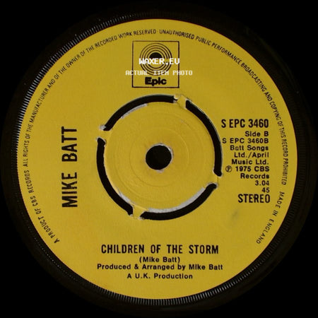 Mike Batt (With The New Edition) / Mike Batt - Summertime City / Children Of The Storm side B