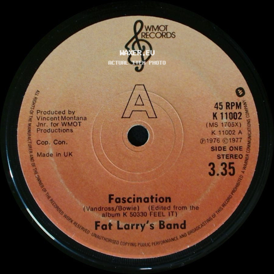 Fat Larry's Band - Fascination / We Just Want To Play For You side A