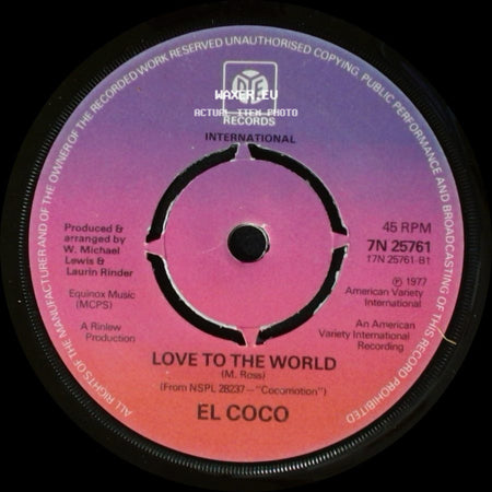 El Coco - Love To The World / Cocomotion side A