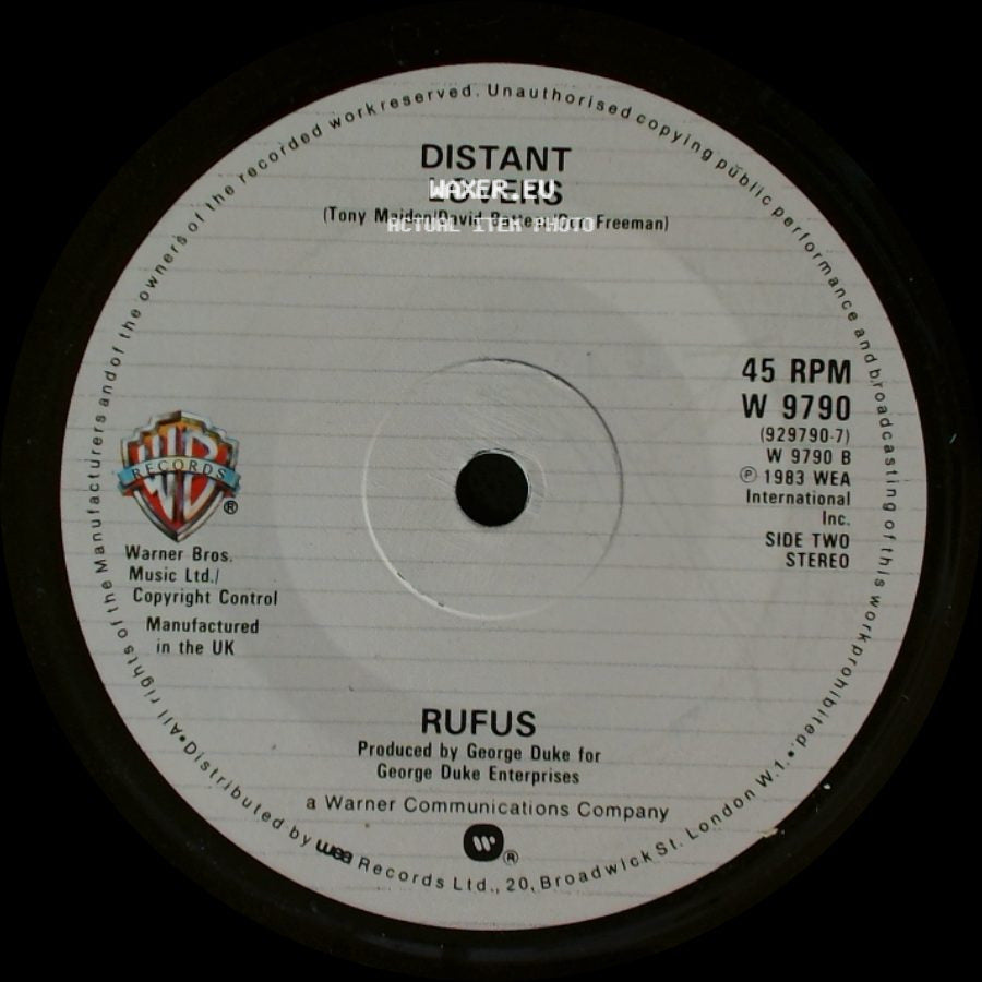 Rufus - Take It To The Top / Distant Lovers side B
