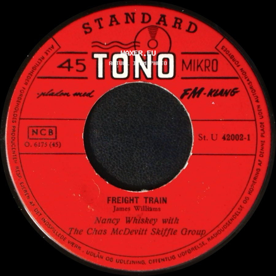 The Chas Mcdevitt Skiffle Group / Nancy Whiskey With The Chas Mcdevitt Skiffle Group - The Cotton Song / Freight Train side B