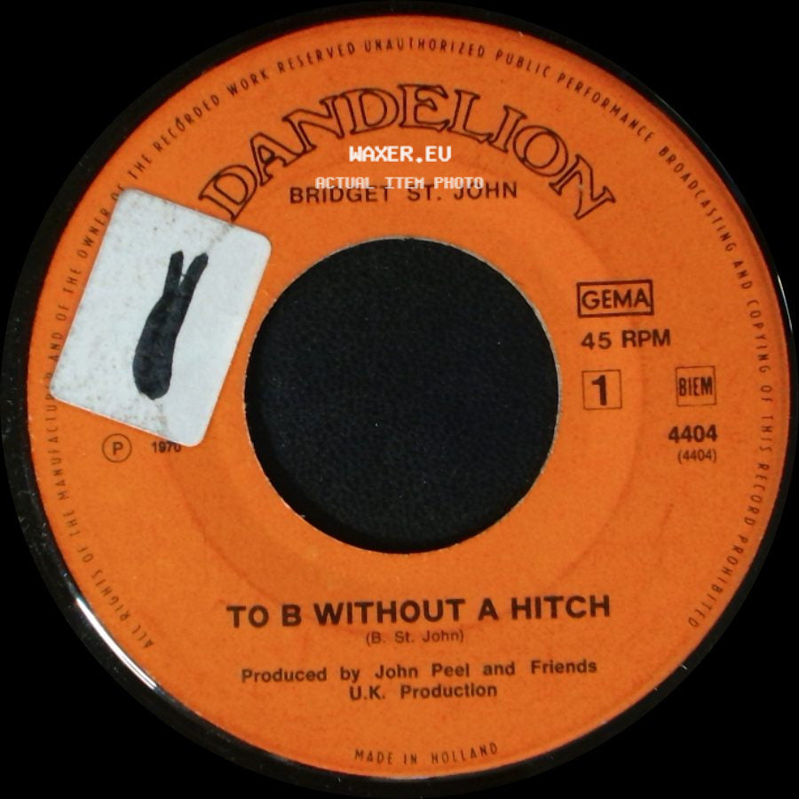 Bridget St. John - To B Without A Hitch / Autumn Lullaby side A