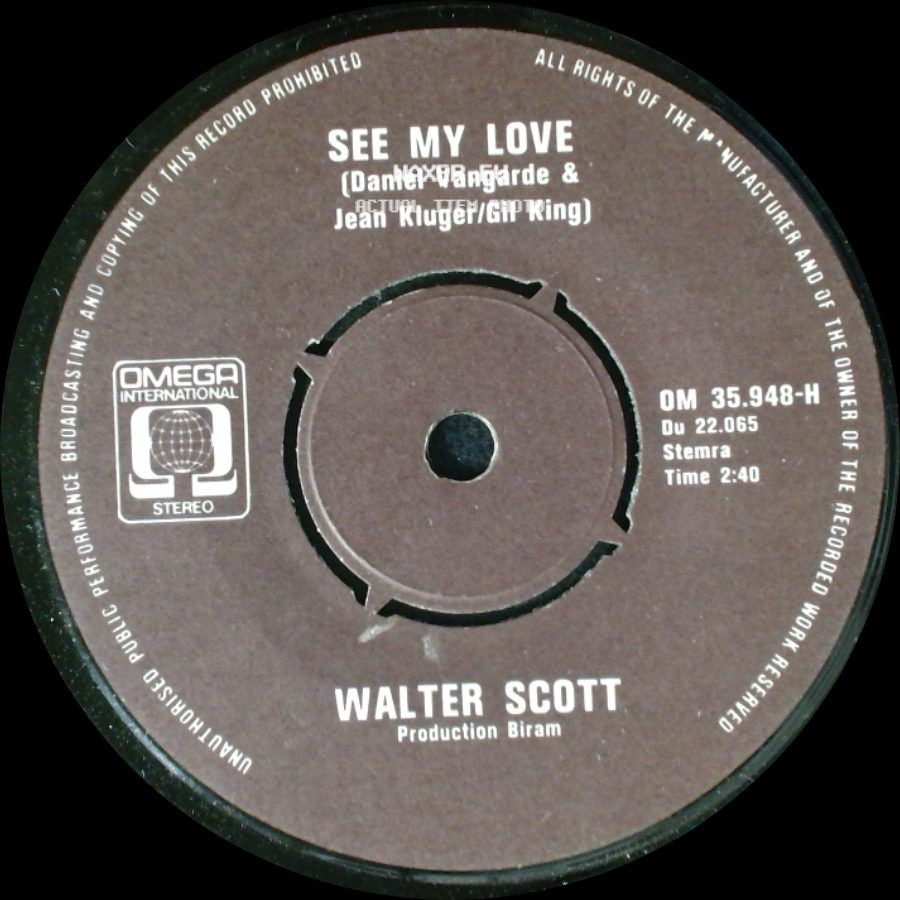 Walter Scott - See My Love / Listening To Mozart side A