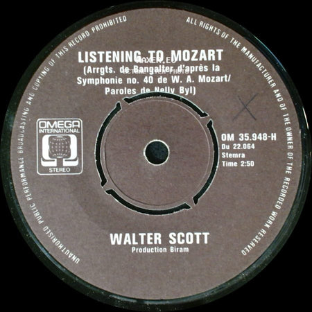 Walter Scott - See My Love / Listening To Mozart side B