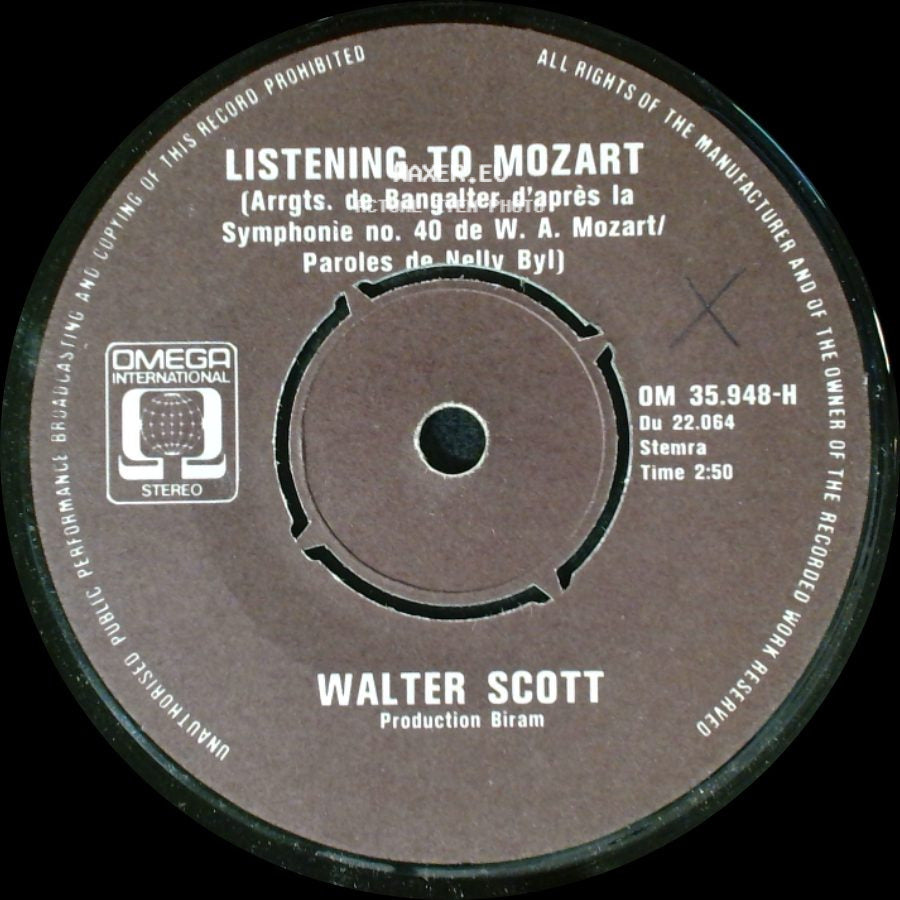 Walter Scott - See My Love / Listening To Mozart side B