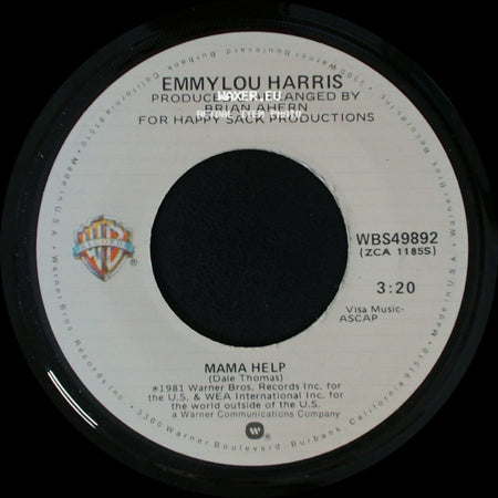 Emmylou Harris - Mama Help / Tennessee Rose side A