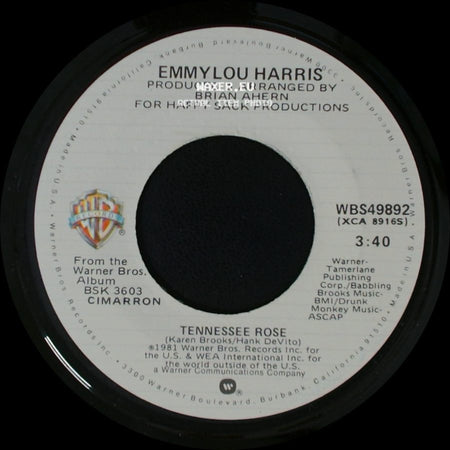 Emmylou Harris - Mama Help / Tennessee Rose side B