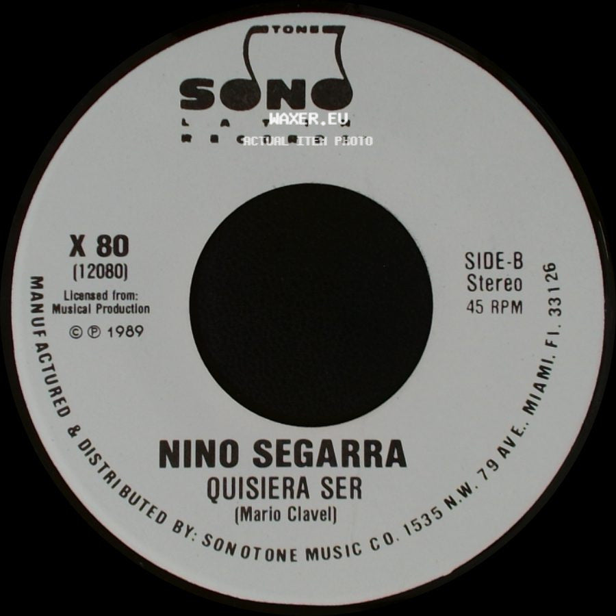 Nino Segarra - Quisiera Ser / Quisiera Ser side B