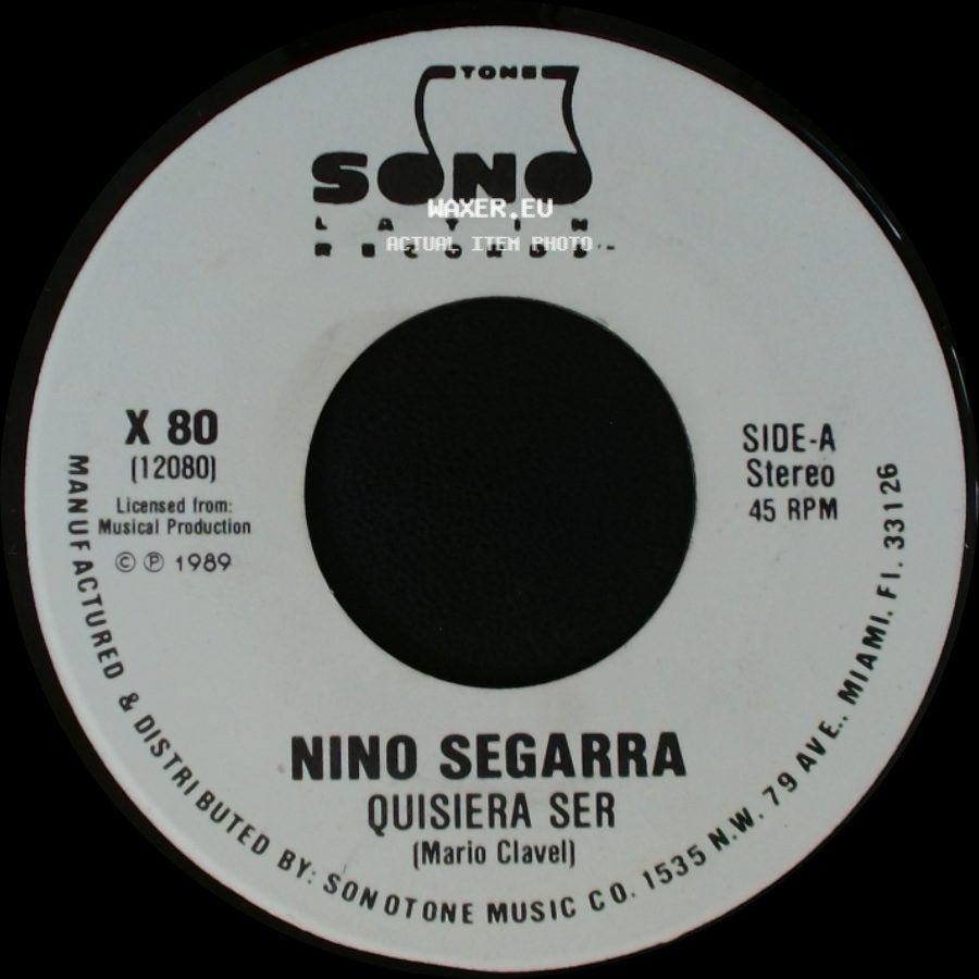 Nino Segarra - Quisiera Ser / Quisiera Ser side A